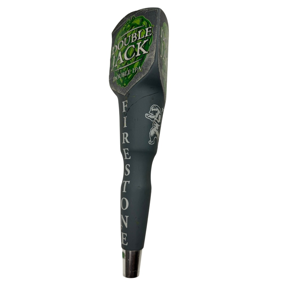 Firestone Walker Double Jack Double IPA Beer Tap Handle Matte Gray Brewery Logo